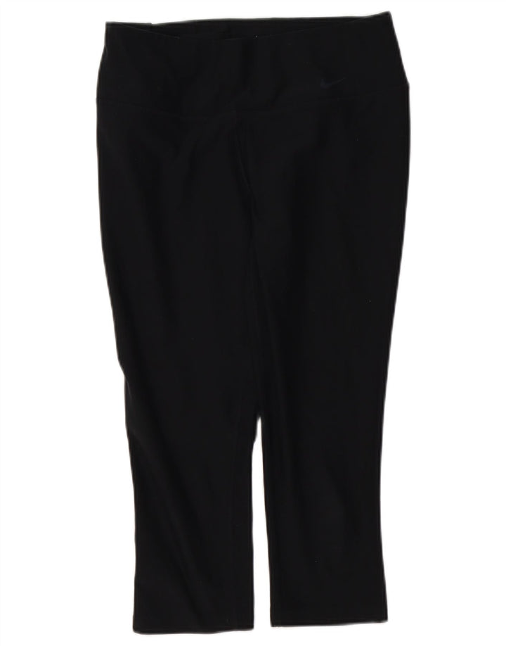 NIKE ženske Dri Fit Capri tajice UK 12 srednje crne