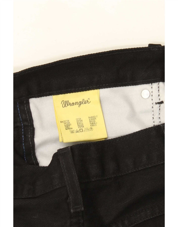 Wrangler muške obične ravne traperice W38 L32 crni pamuk