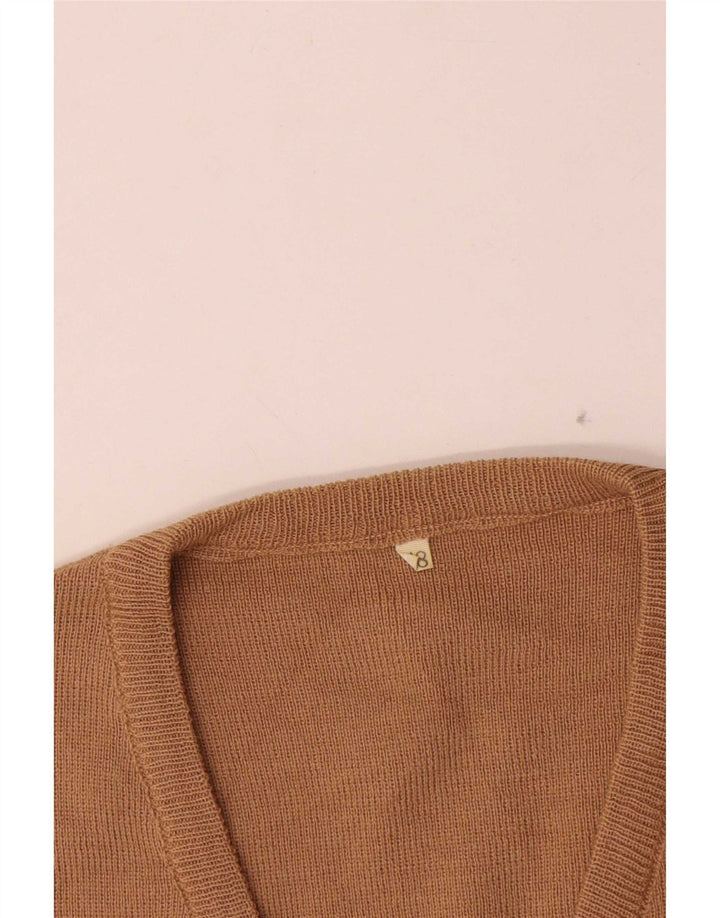 Vintage muški prsluk bez rukava IT 48 srednje bež vuna
