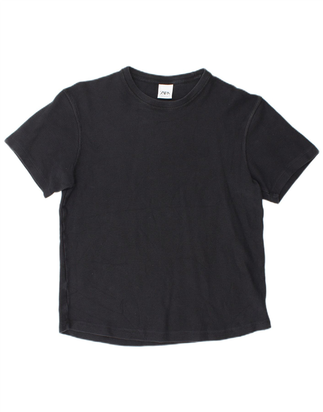 ZARA Womens T-Shirt Top UK 14 Medium Black