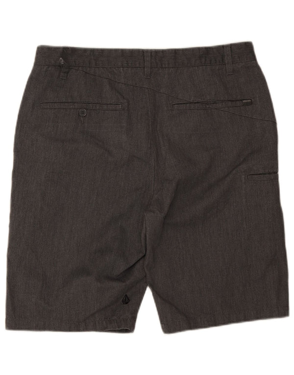 Volcom muške chino kratke hlače W34 veliki sivi flekasti pamuk