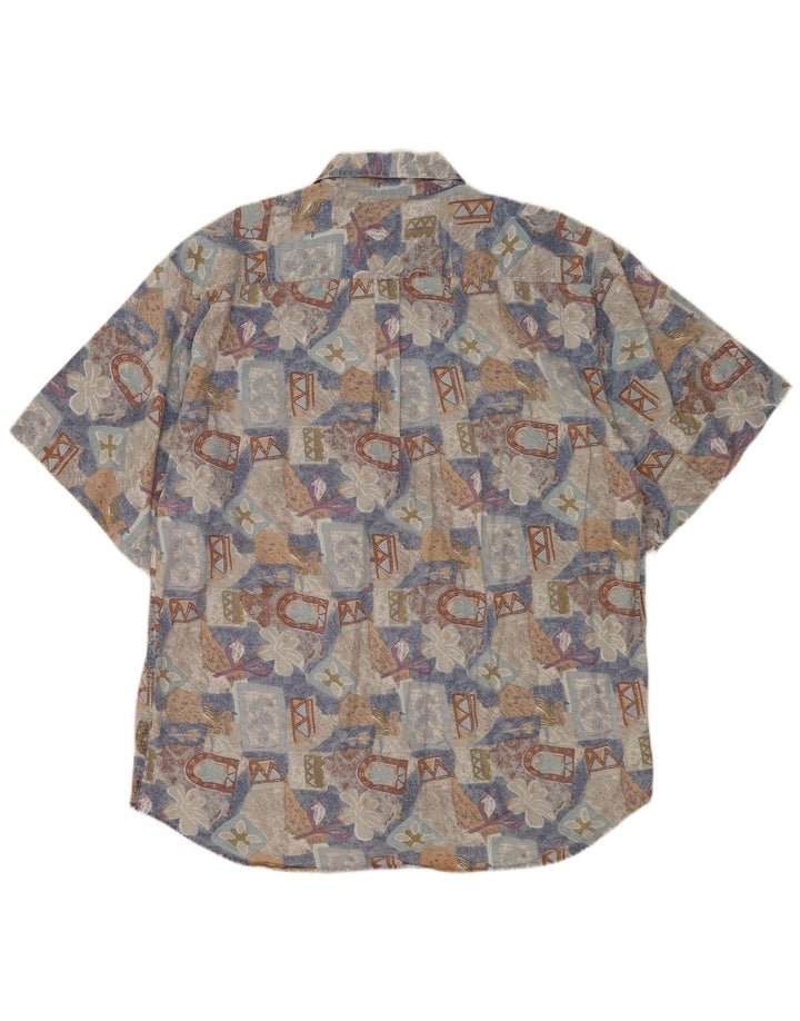 FILA muška košulja kratkih rukava 2XL raznobojni cvjetni pamuk