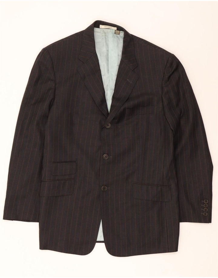 Ted Baker muška jakna s 3 gumba EU 42 XL vunena siva prugasta jakna