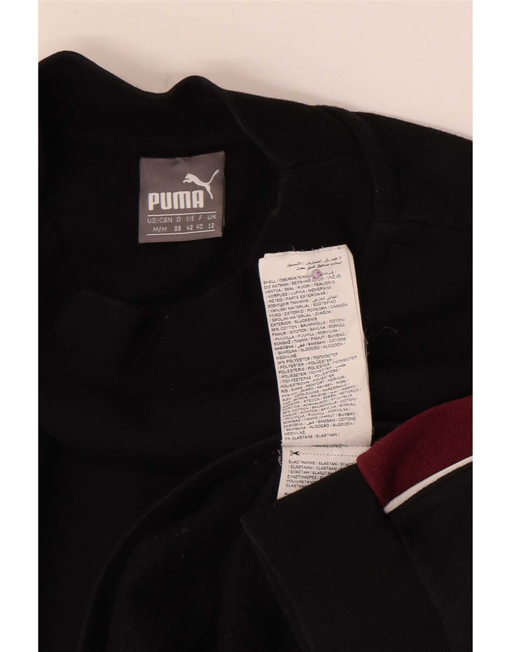 Puma ženska majica s kratkim rukavima UK 12 srednje crne boje, pamuk