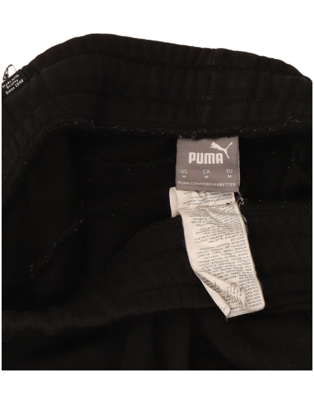 PUMA muške trenirke, srednje crne pamučne hlače