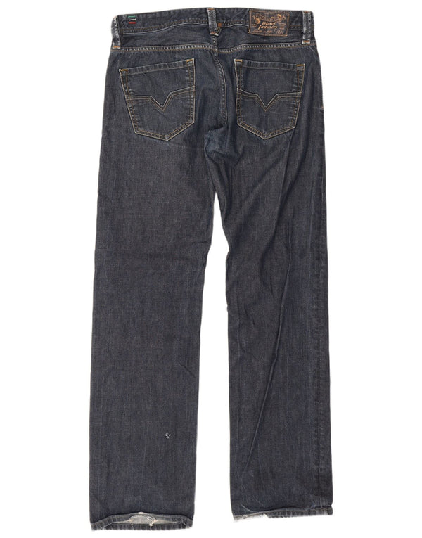 Diesel Mens Larkee Regular Straight Jeans W32 L32 Plavi pamuk