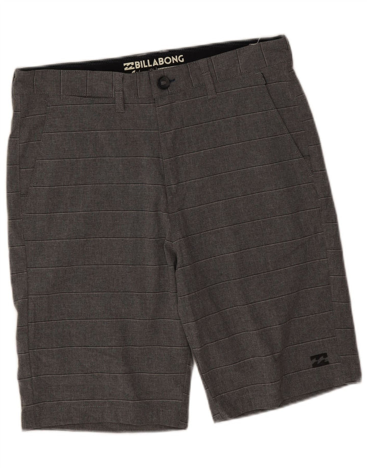 Billabong muške chino kratke hlače W31 srednje sivi prugasti poliester
