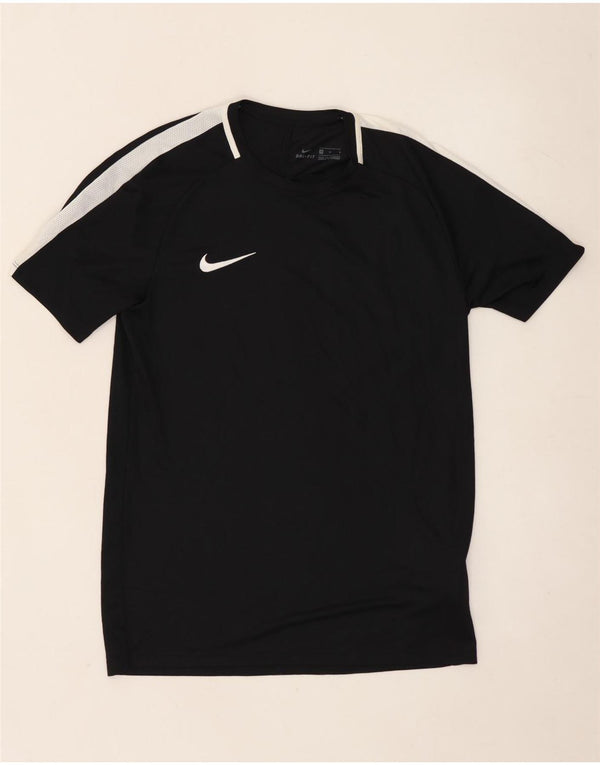 Nike Dri Fit T-Shirt Top srednji crni poliester u boji