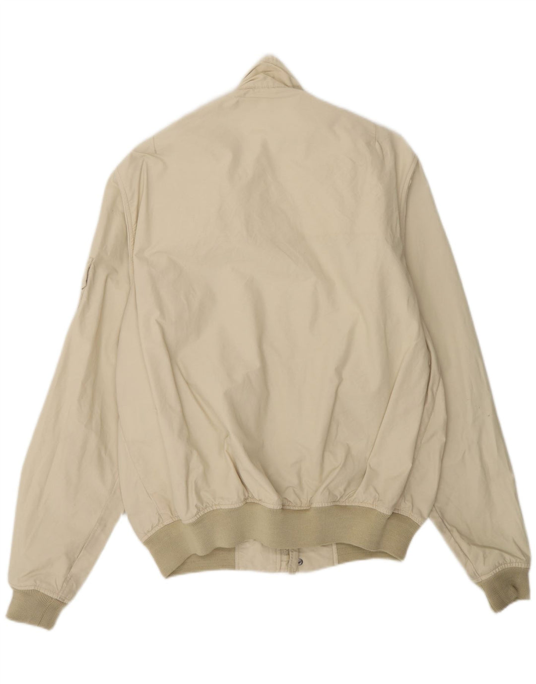 ARMATA DI MARE Mens Bomber Jacket IT 48 Medium Beige Cotton Vintage Armata Di Mare and Second-Hand Armata Di Mare from Messina Hembry 