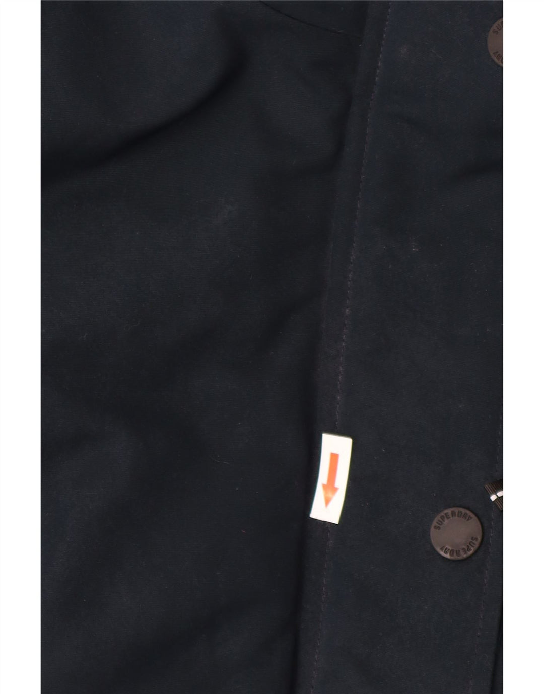 Superdry ženska podstavljena jakna s kapuljačom UK 10 Mala tamnoplava poliester
