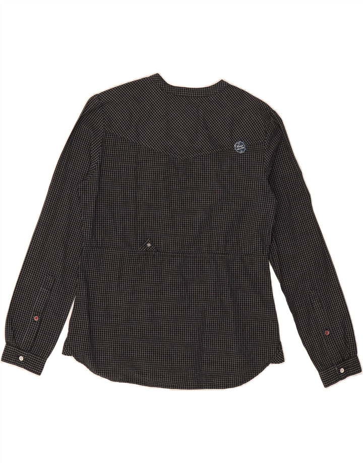 KHUJO Womens Shirt UK 14 Medium Black Check Vintage KHUJO and Second-Hand KHUJO from Messina Hembry 