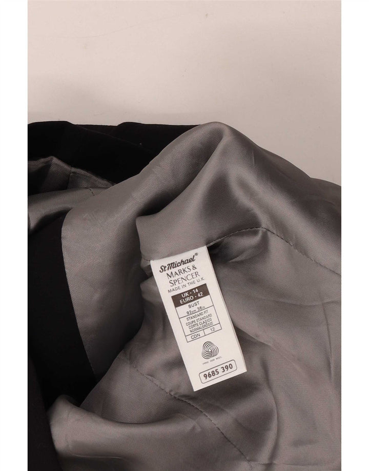 Ženska jakna s dvostrukim kopčanjem Marks & Spencer UK 14 Large Navy Blue
