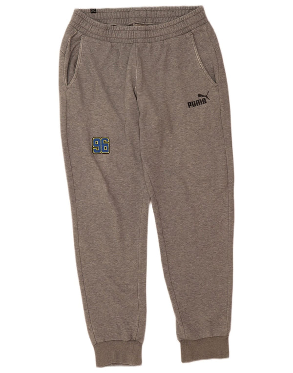 Puma muške grafičke trenirke Hlače Joggers Large Grey Flected Cotton