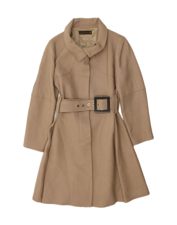 Zara ženski kaput UK 14 Large Beige Wool