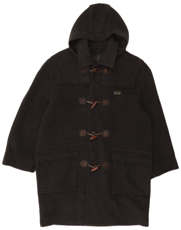 Paul & Shark muški duffle kaput s kapuljačom UK 40 velika siva vuna