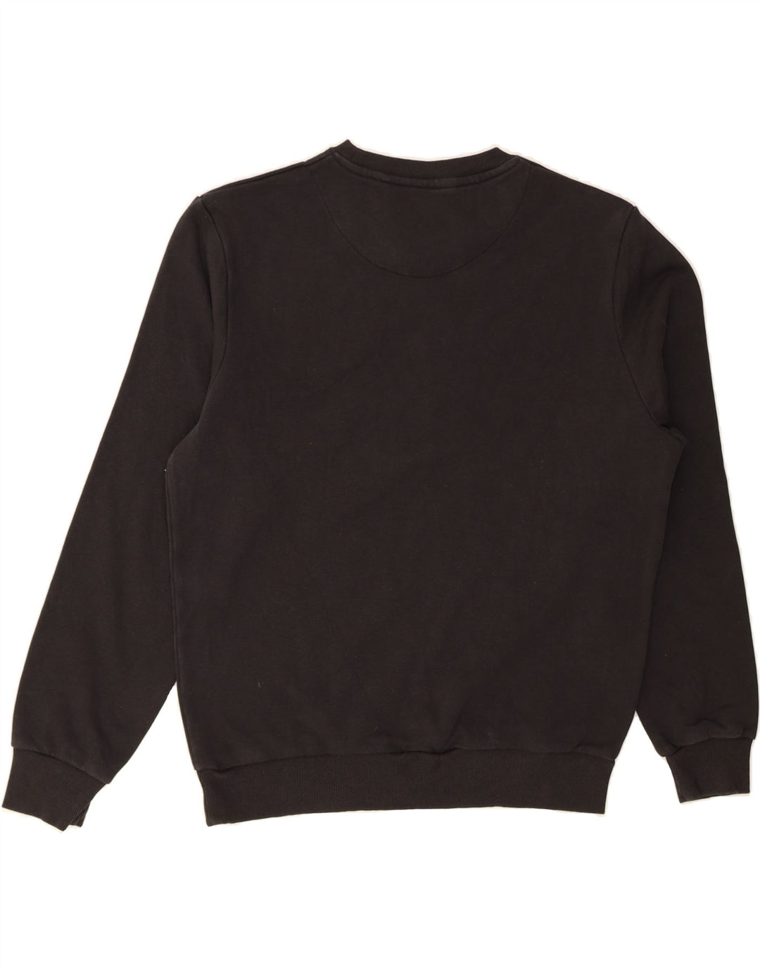 DONNAY Womens Graphic Sweatshirt Jumper UK 14 Medium Black Cotton Vintage Donnay and Second-Hand Donnay from Messina Hembry 