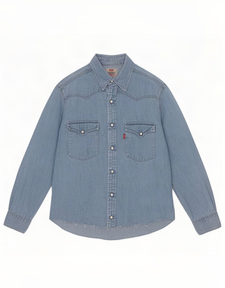 Levi's muška traper košulja Mala plava pamučna