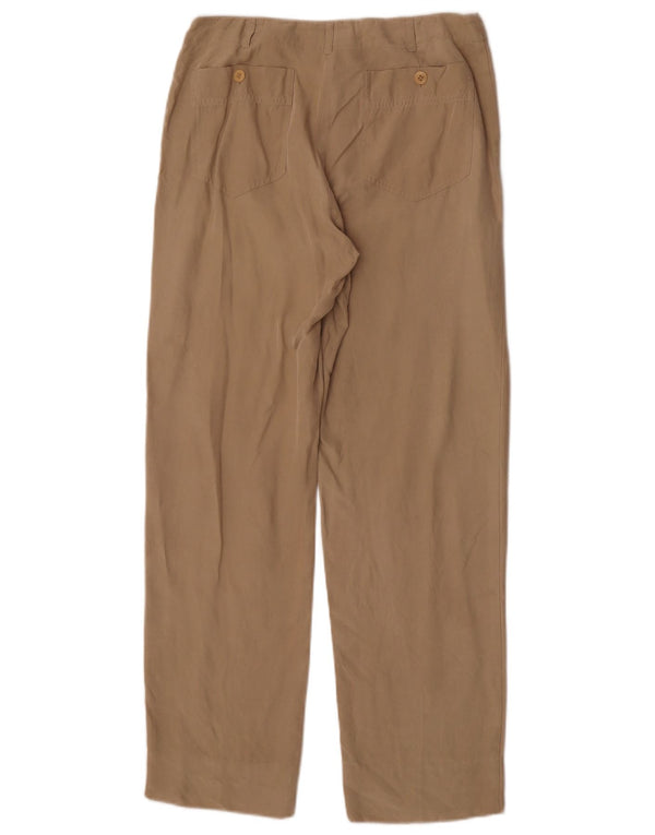Hobbs ženske ravne chino hlače UK 10 male W26 L29 bež svilene