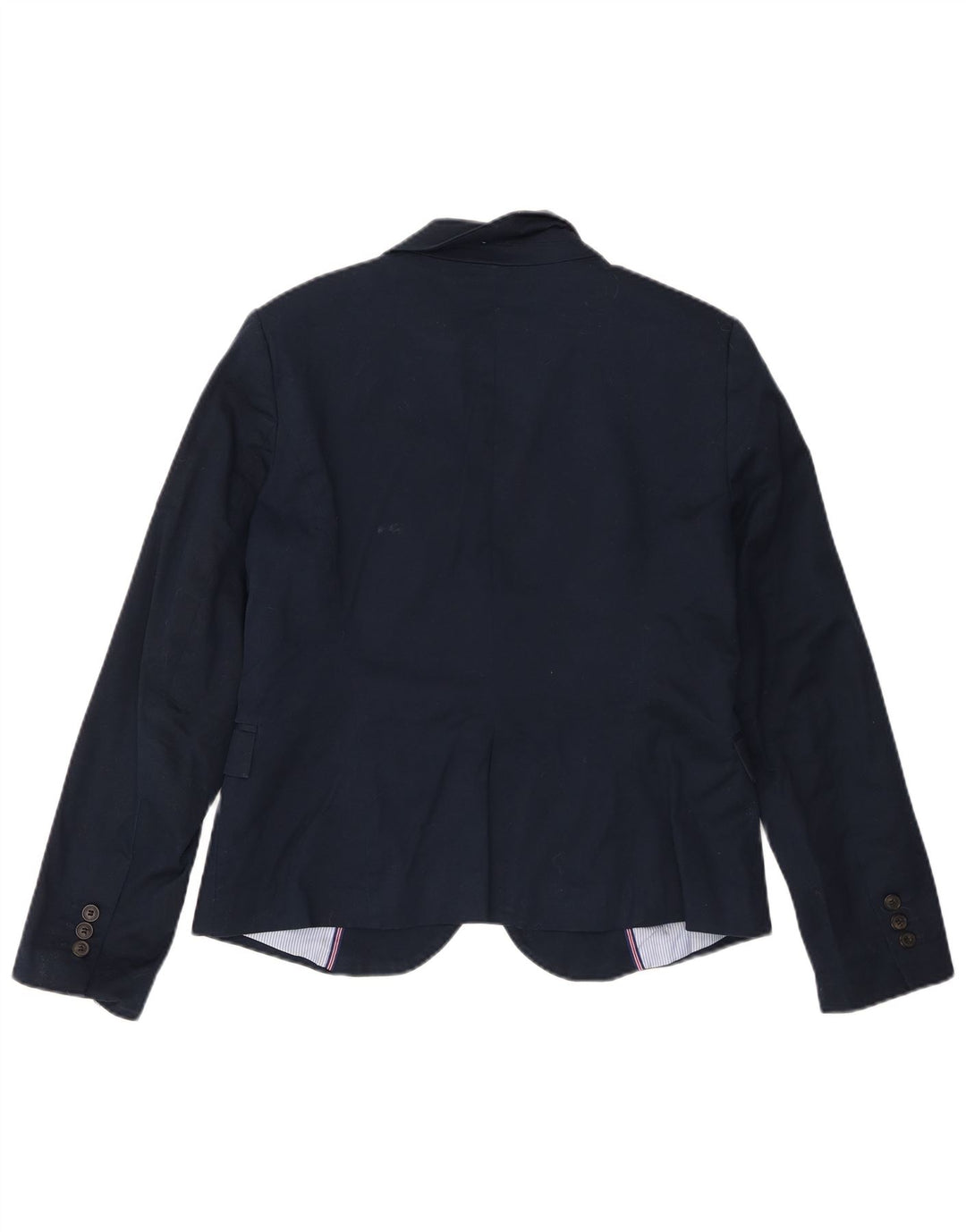 Zara ženski sako sa 1 gumbom UK 18 XL tamnoplavi pamuk