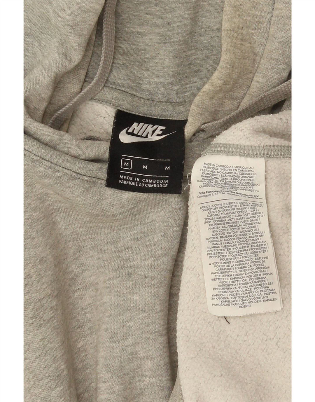 Nike muška majica s kapuljačom, srednje sivi flekasti pamuk