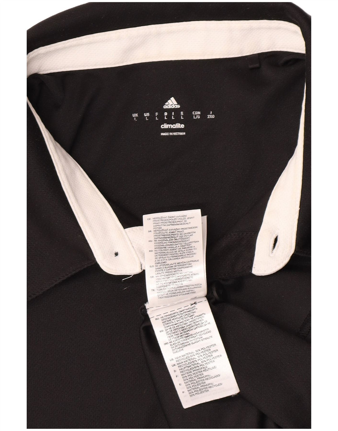 Adidas muška polo majica Climalite velika crna poliesterska
