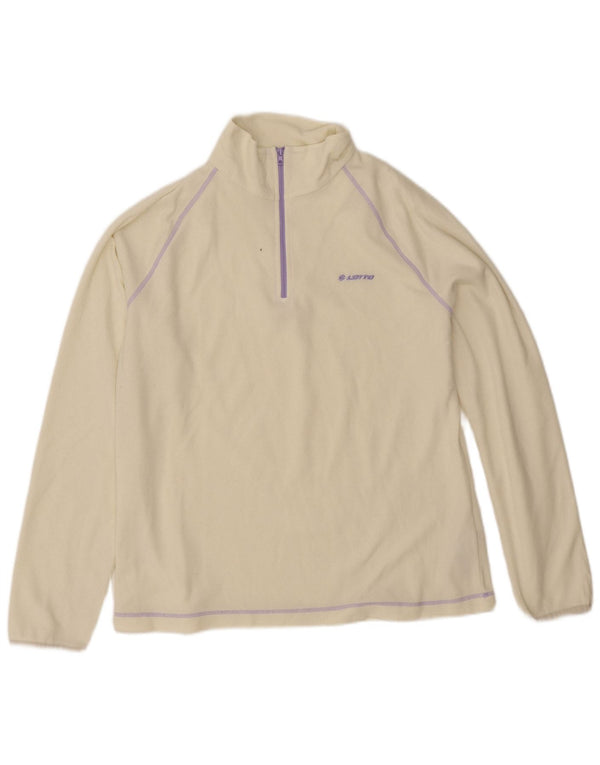 Lotto ženski flis džemper s patentnim izrezom UK 20 2XL žuti poliester