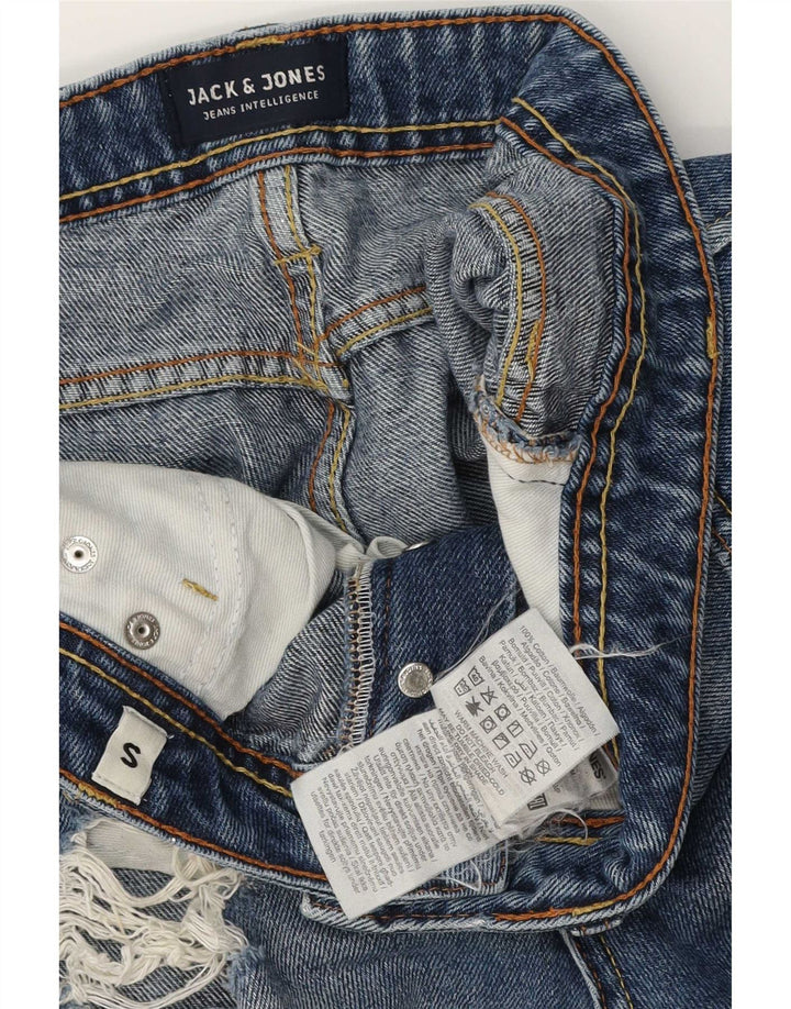 Jack & Jones muške kratke traper kratke hlače običnog kroja, W28, plavi pamuk
