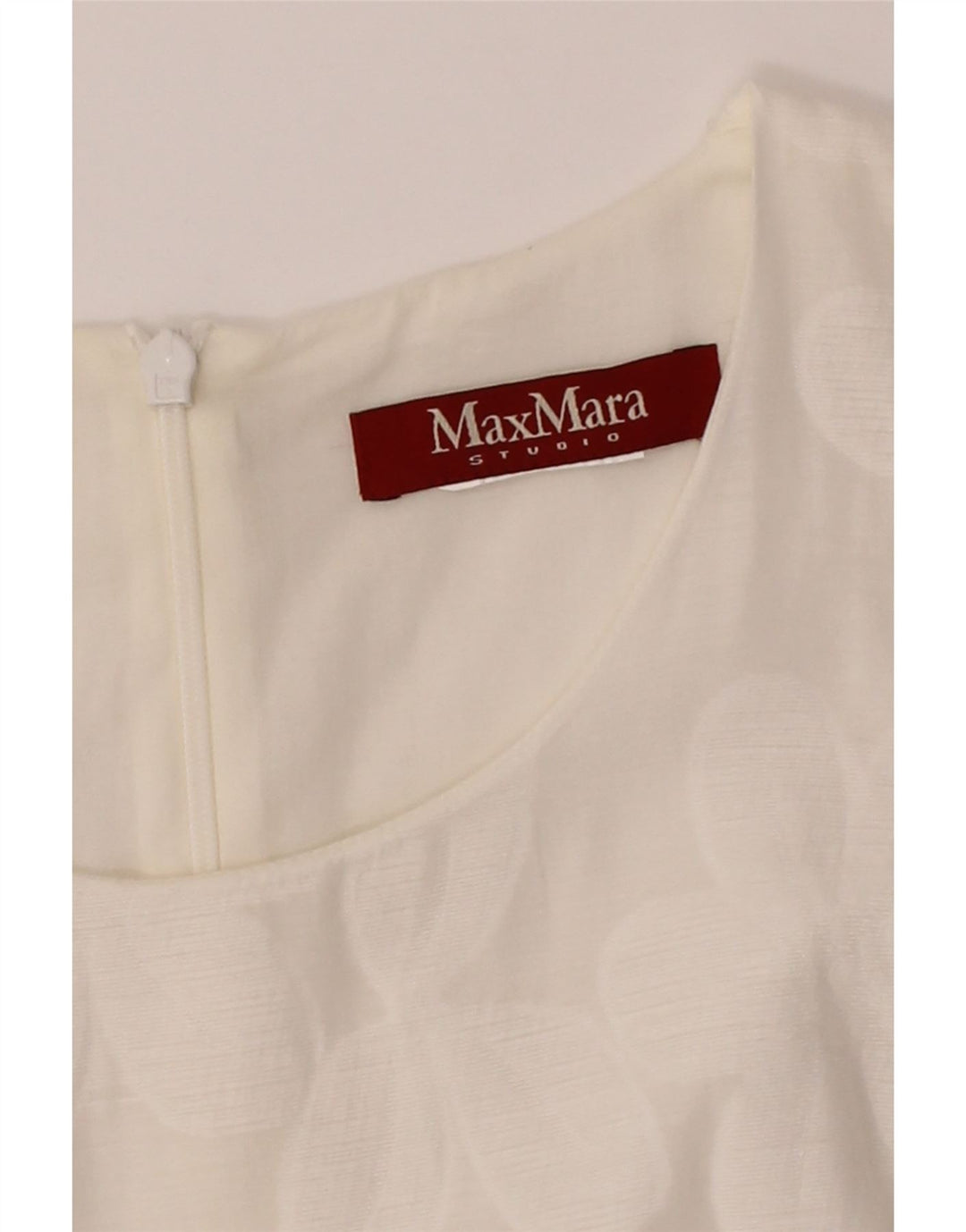 MAX MARA Womens A-Line Dress UK 12 Medium Off White Floral