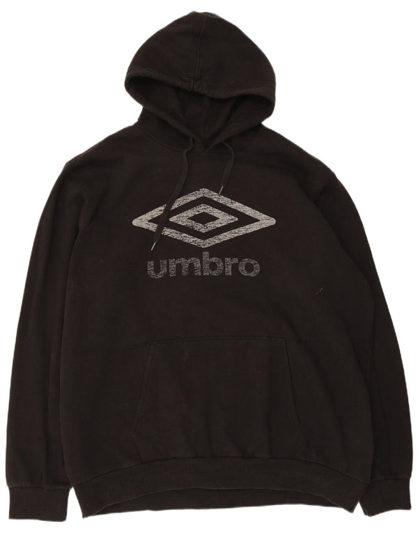 Umbro muška majica s kapuljačom s kapuljačom 3XL, crni pamuk