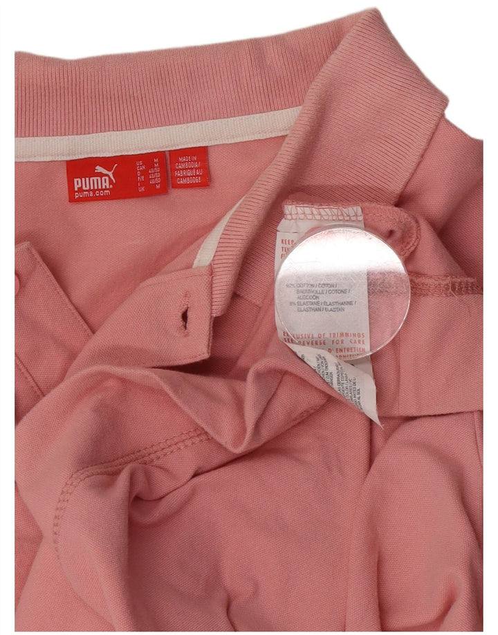 Puma muška polo majica srednje ružičaste pamučne boje