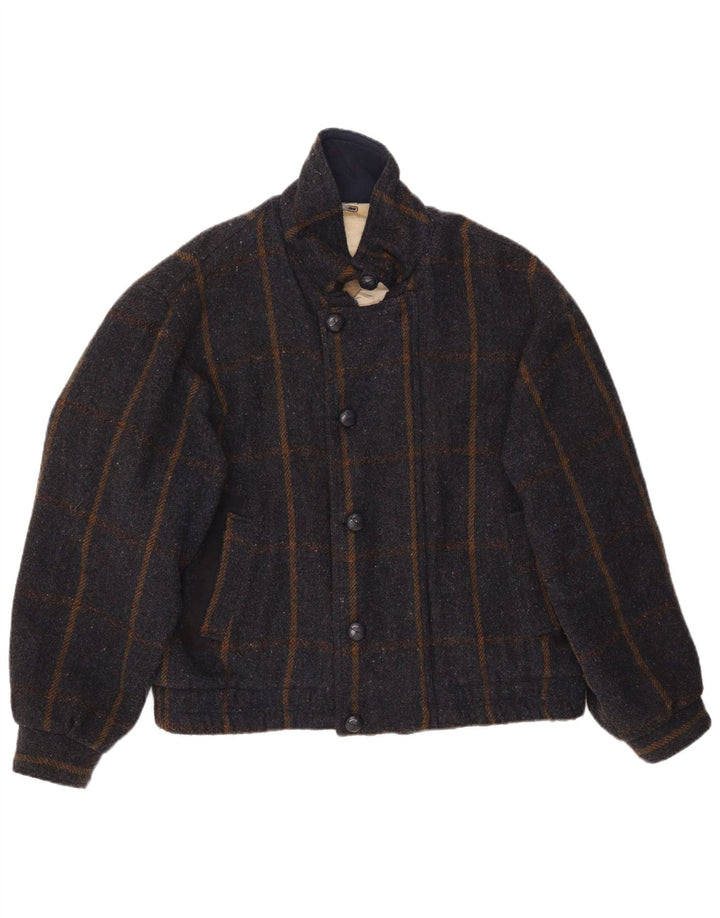 Rodrigo muška Sherpa bomber jakna IT 50 Large Siva karirana vunena