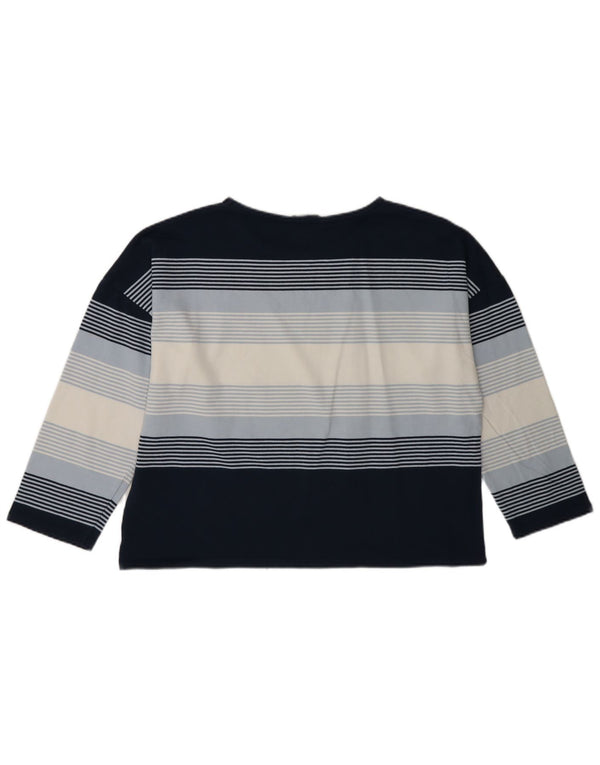 Crew Clothing Ženski gornji dio dugih rukava UK 14 srednje mornarsko plave pruge