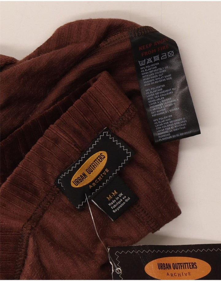 Urban Outfitters ženske lepršave tajice UK 14 srednje smeđi poliester