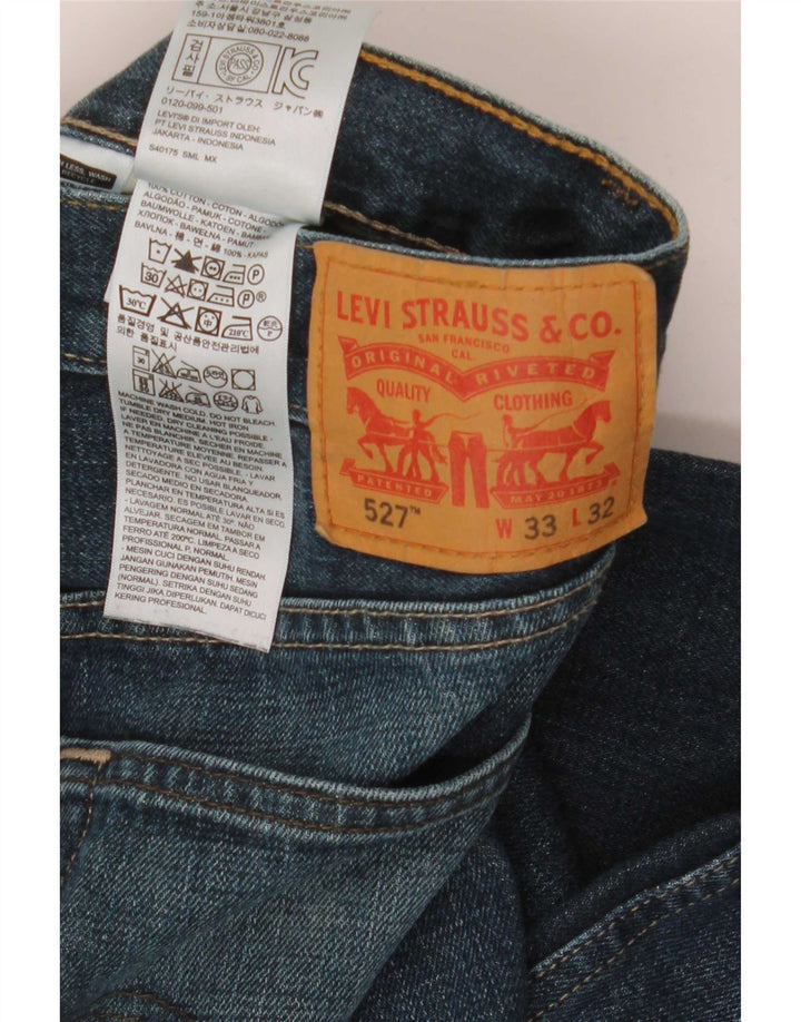 Levi's muške 527 Bootcut traperice W33 L32 plavi pamuk