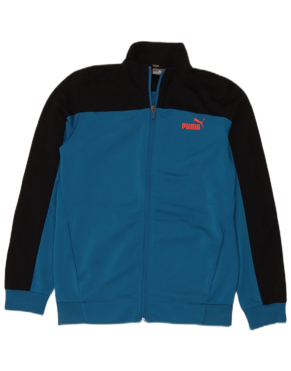 Puma Boys Trenirka Gornja jakna 11-12 godina Large Blue Colourblock Poliester