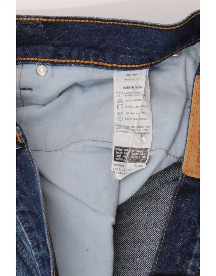 Levi's muške uske traperice W36 L34 plavi pamuk