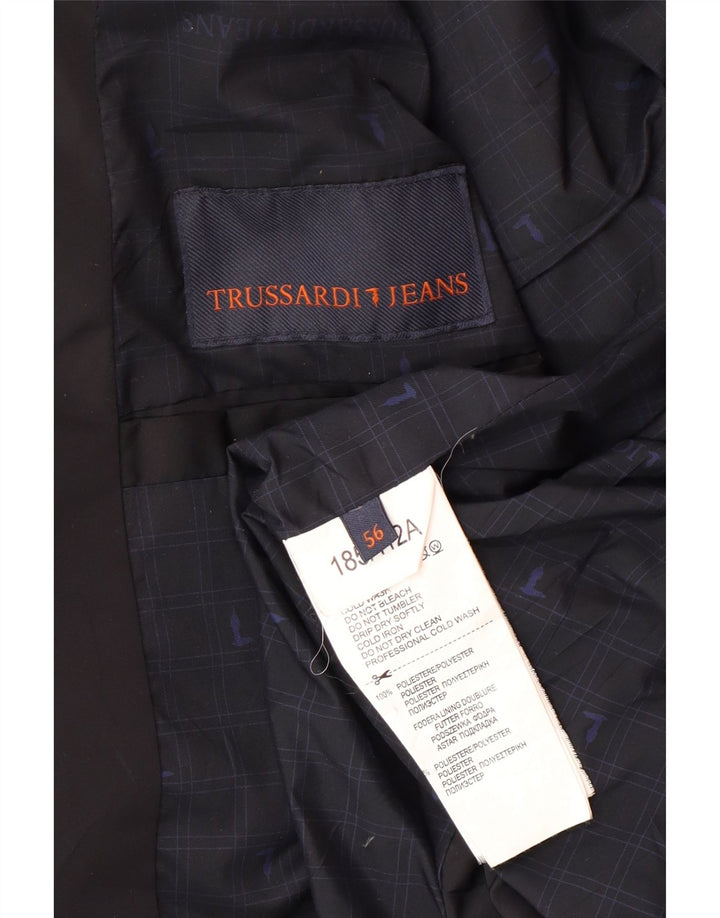 TRUSSARDI JEANS Muška podstavljena jakna IT 56 3XL crni poliester