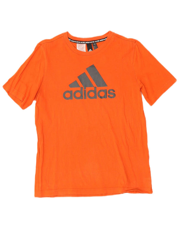 Adidas Boys Regular Graphic T-Shirt Top 13-14 Years Narančasta pamučna sportska