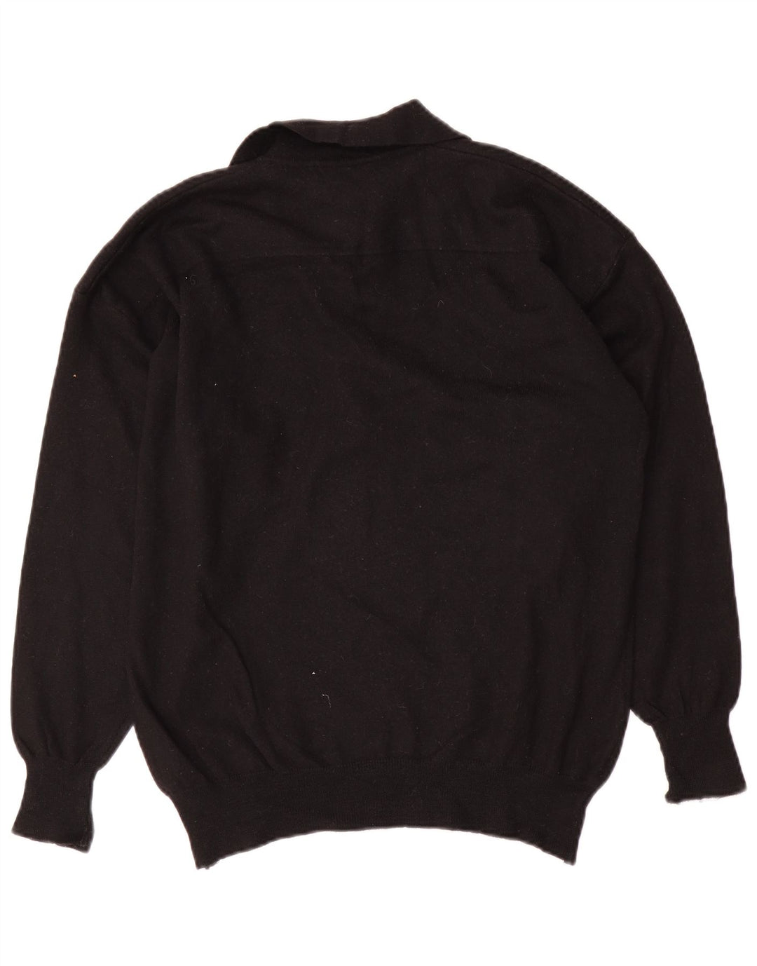 BYBLOS Ženski pulover s polo ovratnikom UK 40 Srednja crna vuna