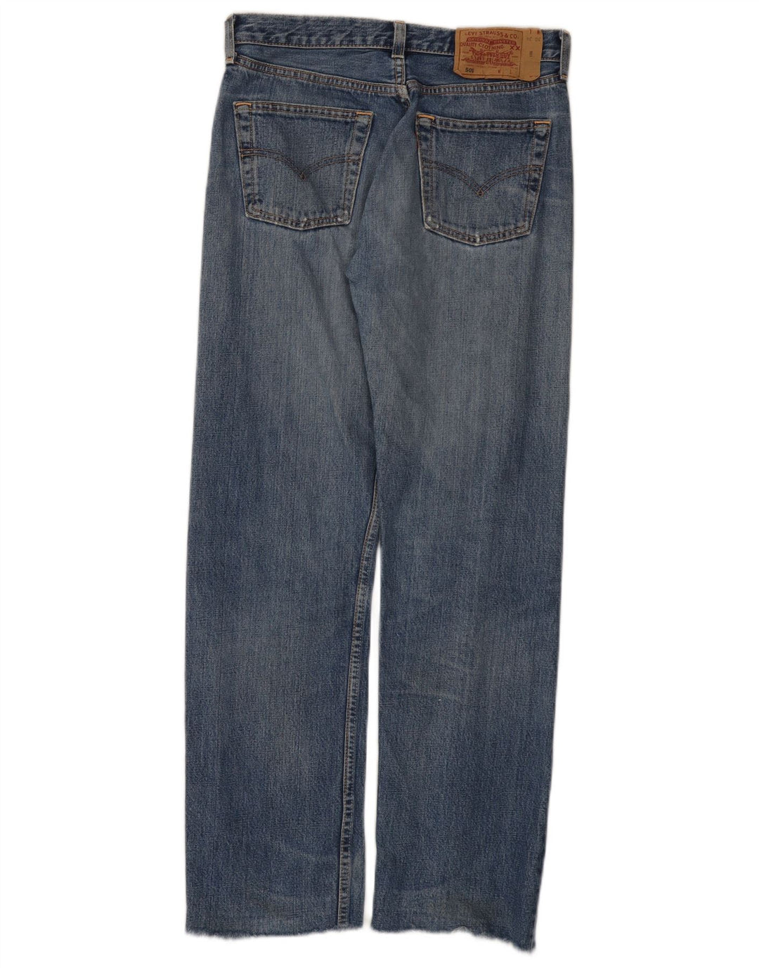 Levi's ženske ravne traperice 501 W30 L30 plavi pamuk