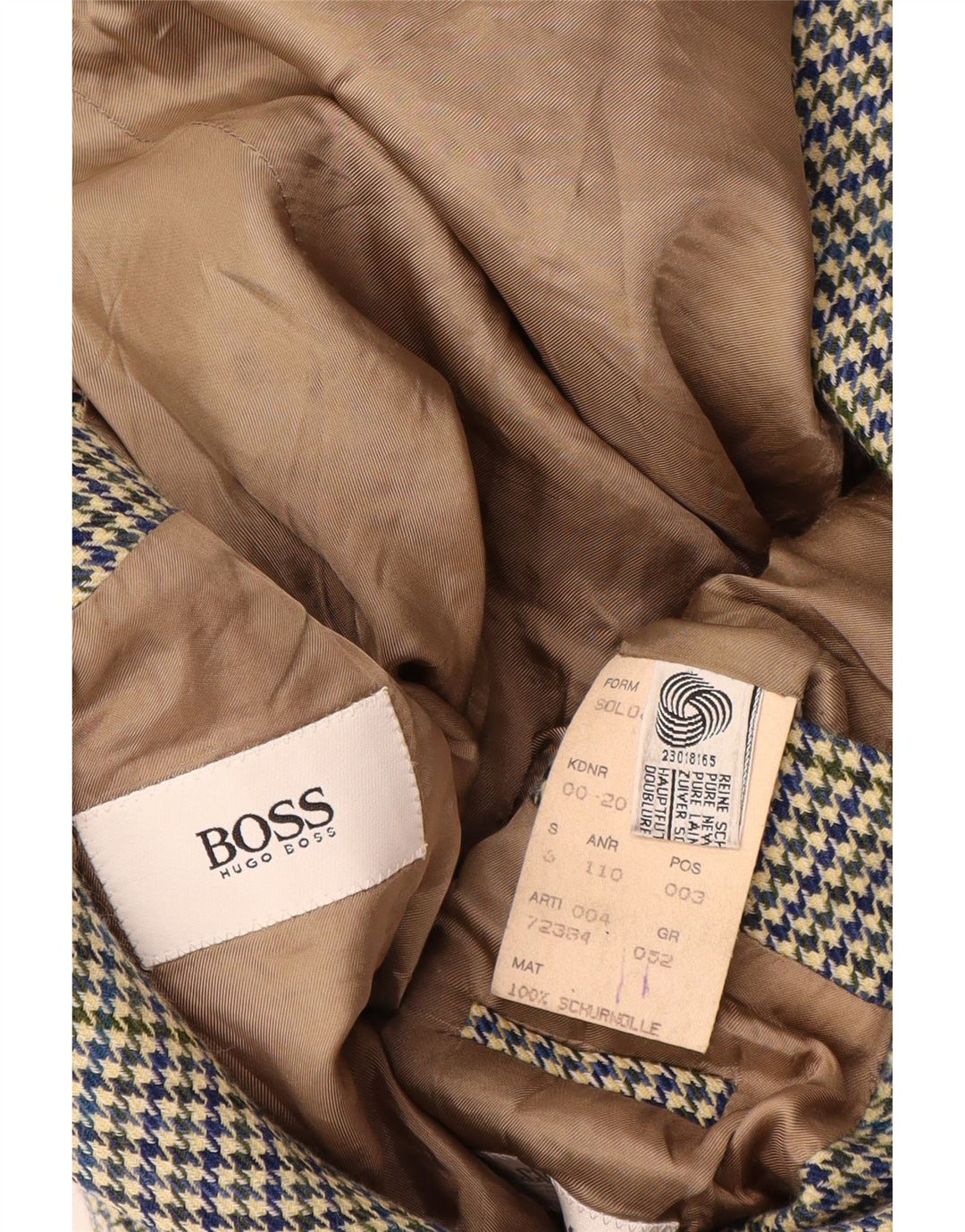 Hugo Boss muška jakna sa 2 gumba EU 52 XL višebojna houndstooth