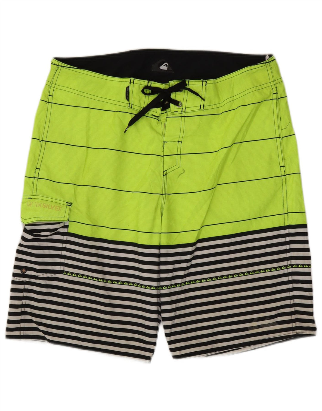 QUIKSILVER muške kratke hlače za kupanje od poliestera velikih zelenih pruga