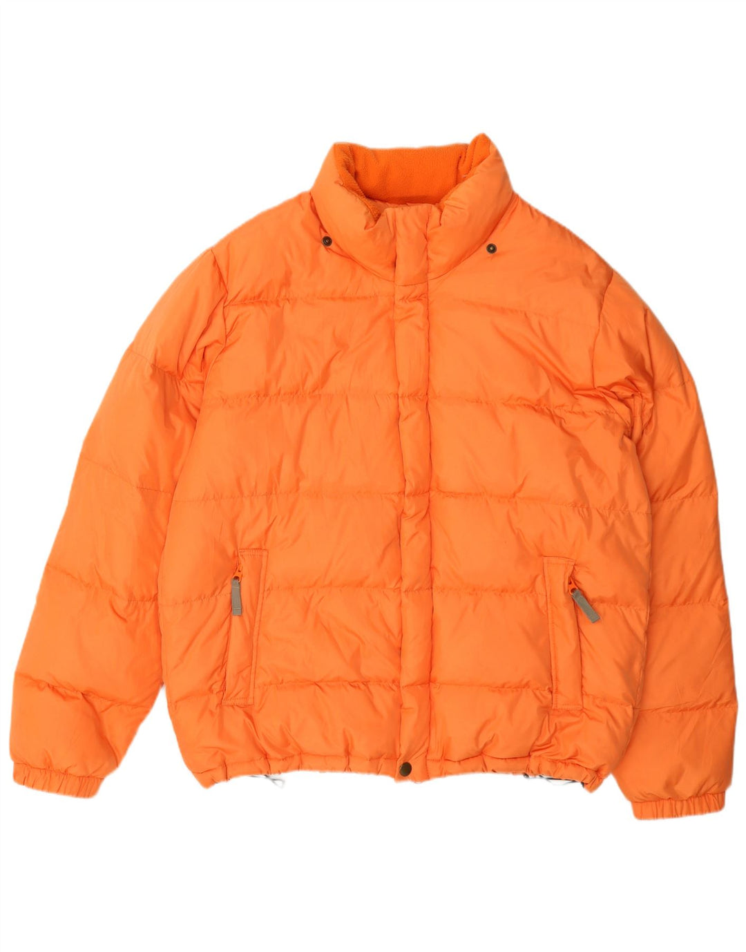 Benetton muška podstavljena jakna UK 40 Large Orange Polyamide