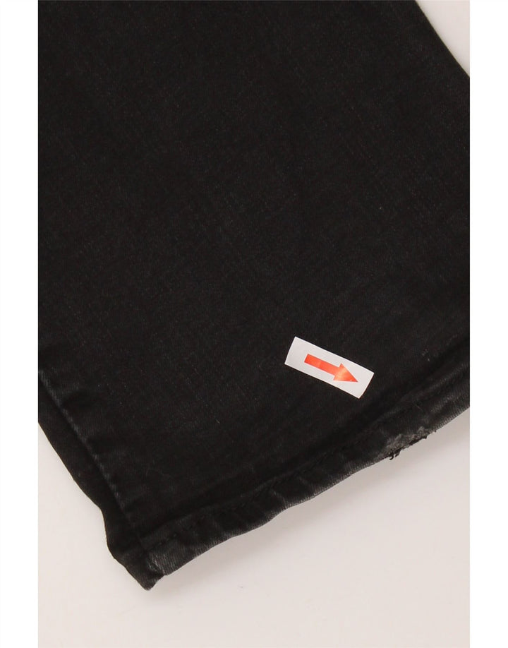 LEVI'S Ženske 725 traperice visokog struka W25 L32 crni pamuk