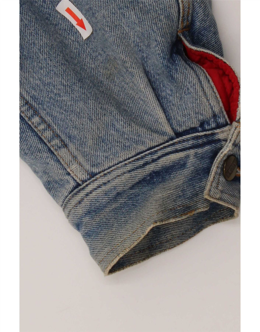 Zatvorena muška traper jakna IT 50 Large Blue Cotton