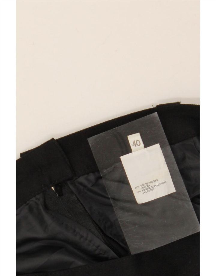 VINTAGE Womens Pencil Skirt EU 40 Medium W28  Black Viscose Vintage Vintage and Second-Hand Vintage from Messina Hembry 