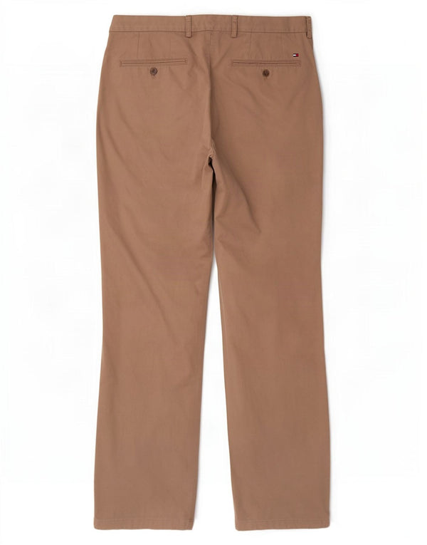 Tommy Hilfiger muške ravne chino hlače W38 L34 bež pamuk