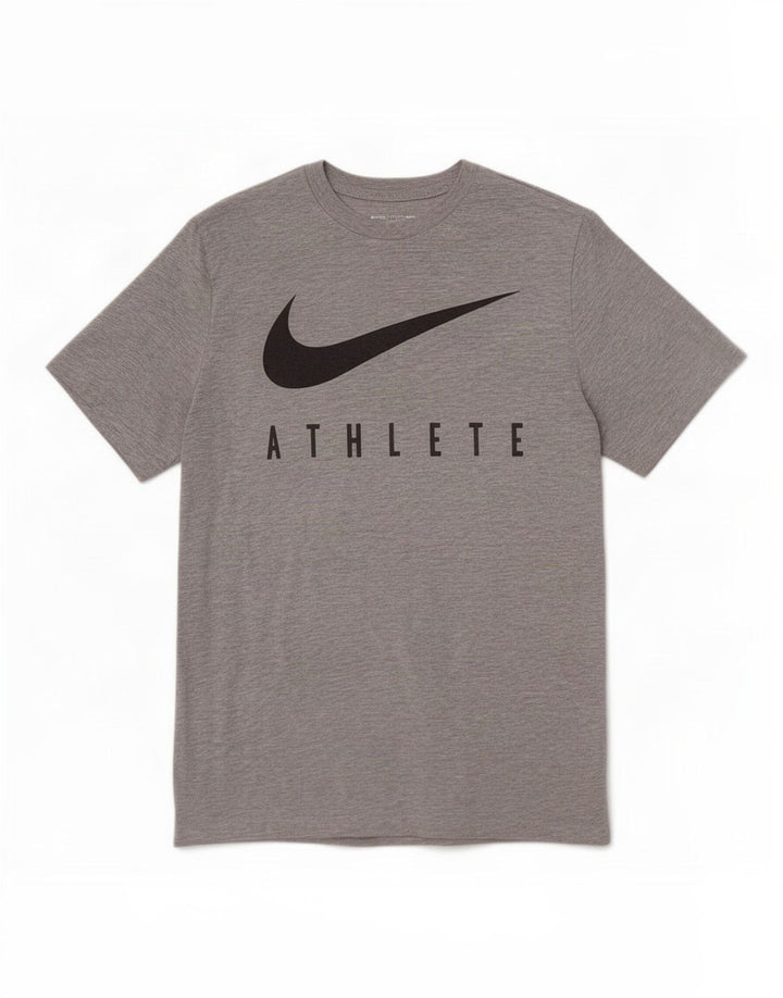 Nike Dri Fit Graphic T-Shirt Top srednje sivi Flecked poliester