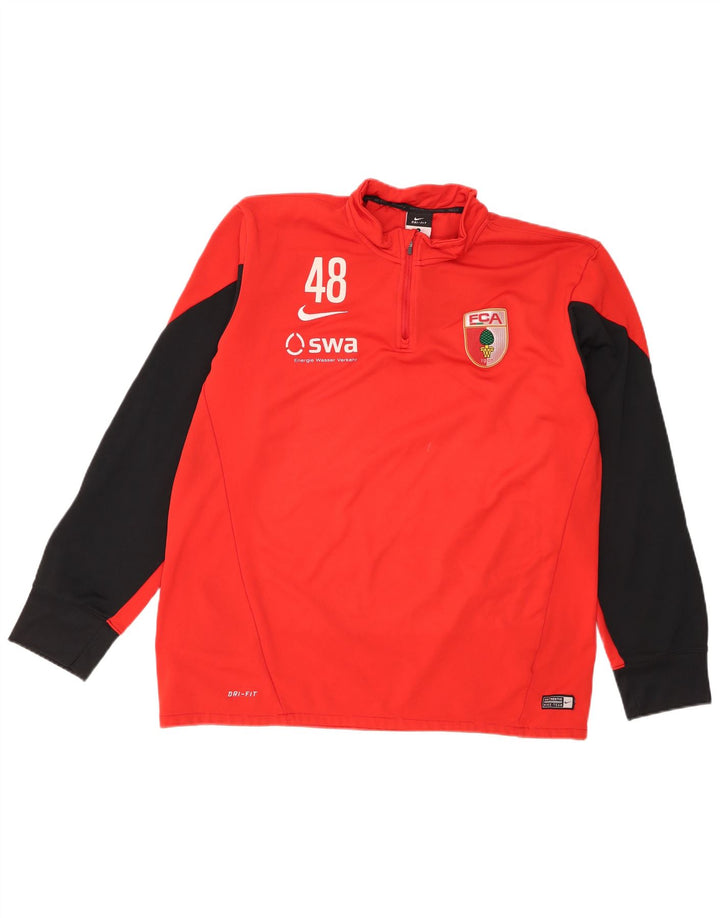Nike muška trenirka FCA Augsburg Graphic Pulover Top Large Red Colourblock