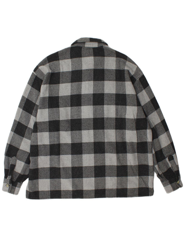 Muška košulja od flanela za drvosječe 2XL siva gingham